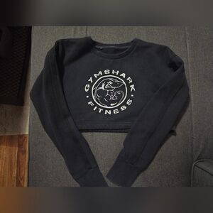 Gymshark Navy Cropped Sweater